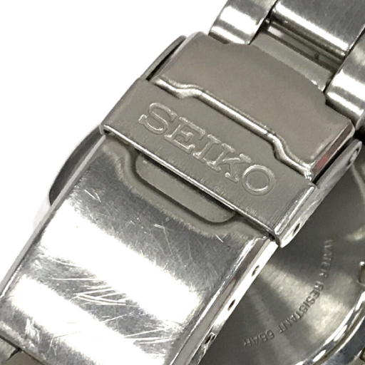 セイコー クロノグラフ デイト クォーツ 腕時計 メンズ ホワイト文字盤 未稼働品 V657-9010 純正ブレス SEIKO_画像7