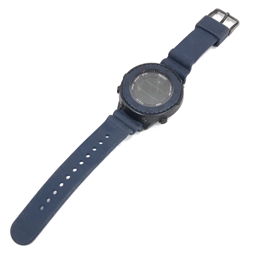 セイコー プロスペックス ナノ・ユニバース コラボ ソーラー 腕時計 S802-00B0 未稼働品 ネイビー 付属品あり_画像4