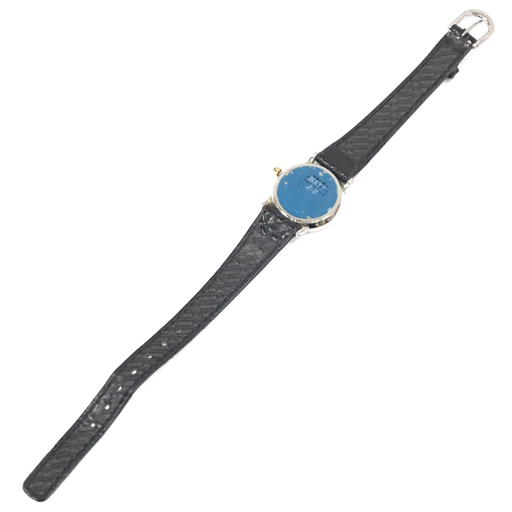 クレドール SS + 18KT クォーツ 腕時計 未稼働品 レディース ブラック文字盤 2F70-0300 純正ベルト 保存箱付き_画像5