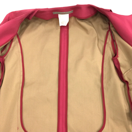 ダブルスタンダードクロージング サイズ F コットン混 長袖 ジャケット アウター 日本製 レディース ピンク系_画像4