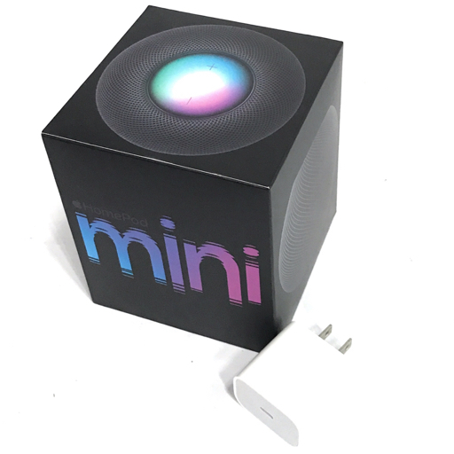 1円 Apple HomePod mini A2374 MY5G2J/A スペースグレイ 通電確認済_画像9