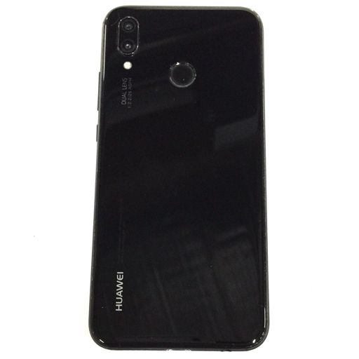 SIMフリー android Huawei P20 lite ANE-LX2J 32GB ミッドナイトブラック スマホ 本体 SIMロック解除済_画像2