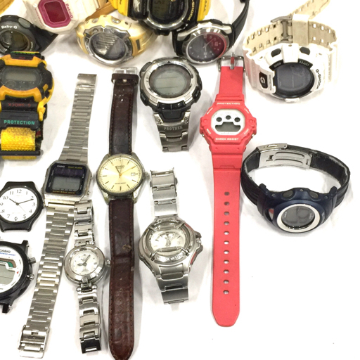 1円 カシオ G-SHOCK BABY-G 他 腕時計 メンズ レディース まとめ セット 総重量約1.2kg ジーショック ベビージー_画像4