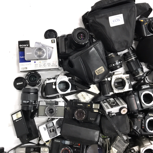 1円 SONY Cyber-Shot DSC-T10 PENTAX ESPIO 80 含む フィルム デジタル カメラ ビデオカメラ まとめセット_画像4