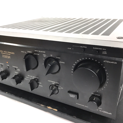 1円 SONY TA-F333ESR INTEGRATED STEREO AMPLIFIER プリメインアンプ オーディオ機器 通電動作確認済_画像4