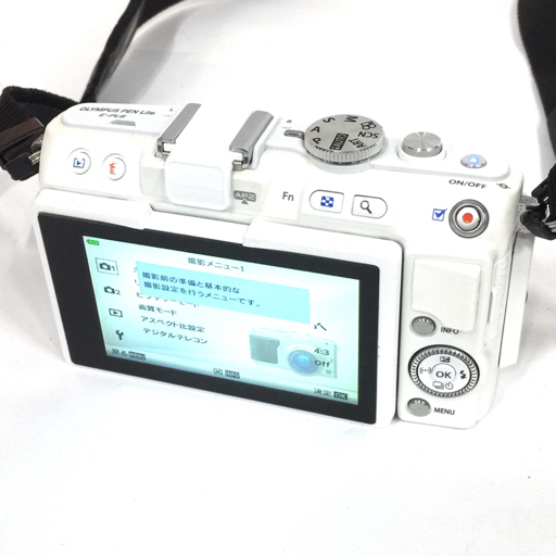 1円 OLYMPUS PEN Lite E-PL6 M.ZUIKO DIGITAL 14-42mm 1:3.5-5.6 40-150mm 1:4-5.6 ミラーレス一眼 カメラ L301605_画像5