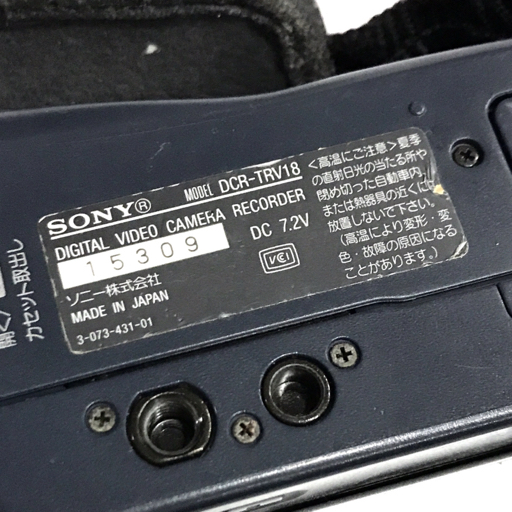 SONY DCR-TRV18 Handycam ハンディカム miniDV ビデオカメラ 映像機器 通電動作未確認_画像5
