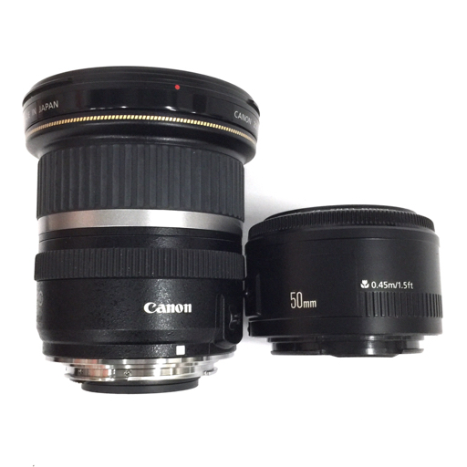 1円 Canon EF-S 10-22mm 1:3.5-4.5USM/EF 50mm 1:1.8 II キャノン レンズ まとめ セット C022333-2_画像7