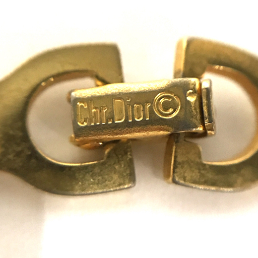 送料360円 ディオール チェーン ネックレス ゴールドカラー レディース アクセサリー ChristianDior QR053-78 同梱NG_画像6