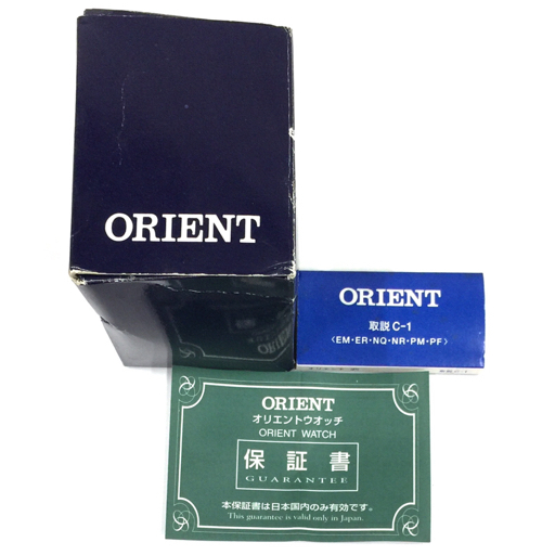  Orient SK day date 21 stone self-winding watch automatic wristwatch men's operation goods original breath accessory equipped ORIENT