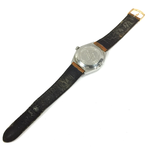 シチズン クォーツ デイデイト 腕時計 メンズ ブラック文字盤 未稼働品 社外ベルト ファッション小物 CITIZEN_画像5