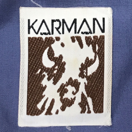 カルマン サイズ 16-36 コットン混 長袖 シャツ フロントボタン アパレル トップス メンズ ブルー系 青系 KARMAN_画像7