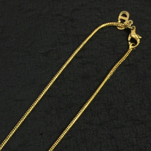 クリスチャンディオール ネックレス DIORチャーム ゴールドカラー アクセサリー 服飾小物 Christian Dior QR054-219_画像3