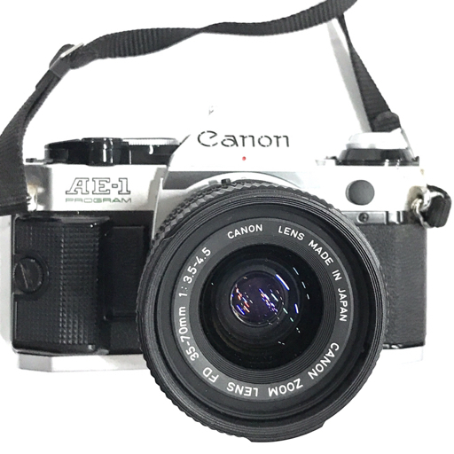 Canon AE-1 PROGRAM FD 35-70mm 1:3.5-4.5 一眼レフ マニュアルフォーカス フィルムカメラ 光学機器_画像2