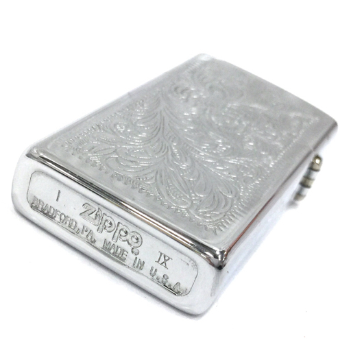 送料360円 ジッポー オイルライター 喫煙具 喫煙グッズ スリムジッポ シルバーカラー ZIPPO 同梱NG_画像5