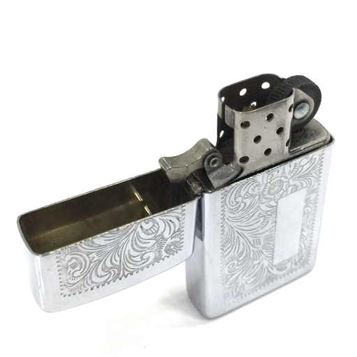 送料360円 ジッポー オイルライター 喫煙具 喫煙グッズ スリムジッポ シルバーカラー ZIPPO 同梱NG_画像6