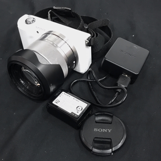1円 SONY α5000 ILCE-5000 E 3.5-5.6/18-55 OSS ミラーレス一眼 デジタルカメラ C011556_画像1