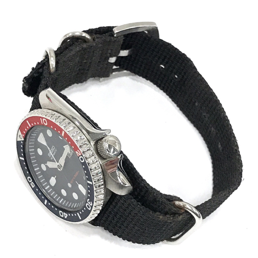 セイコー デイデイト 自動巻 オートマチック 腕時計 7S26-0020 メンズ ネイビー文字盤 稼働品 社外ベルト SEIKO_画像4