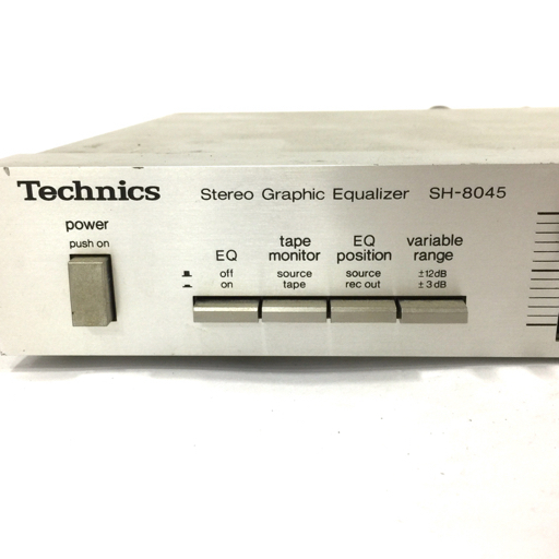 1円 Technics SH-8045 STEREO GRAPHIC EQUALIZER テクニクス グラフィックイコライザー 音響機器 ジャンク_画像2