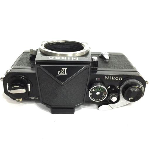 1円 Nikon F アイレベル ブラック 一眼レフ フィルムカメラ マニュアルフォーカス ボディ 本体_画像4