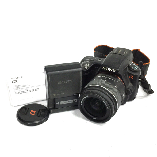 SONY SLT-A55V DT 3.5-5.6/18-55 SAM デジタル一眼レフ デジタルカメラ QG054-44_画像1