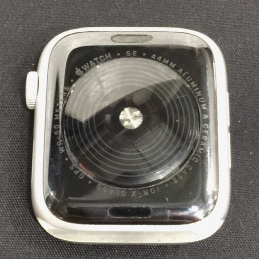 1円 Apple Watch SE 44mm GPSモデル MYE12J/A A2352 シルバー スマートウォッチ 本体_画像3