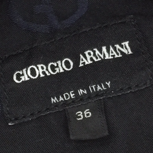 ジョルジオアルマーニ サイズ36 チノパン パンツ ボトムス メンズ ブラック シルバー金具 GIORGIO ARMANI_画像5