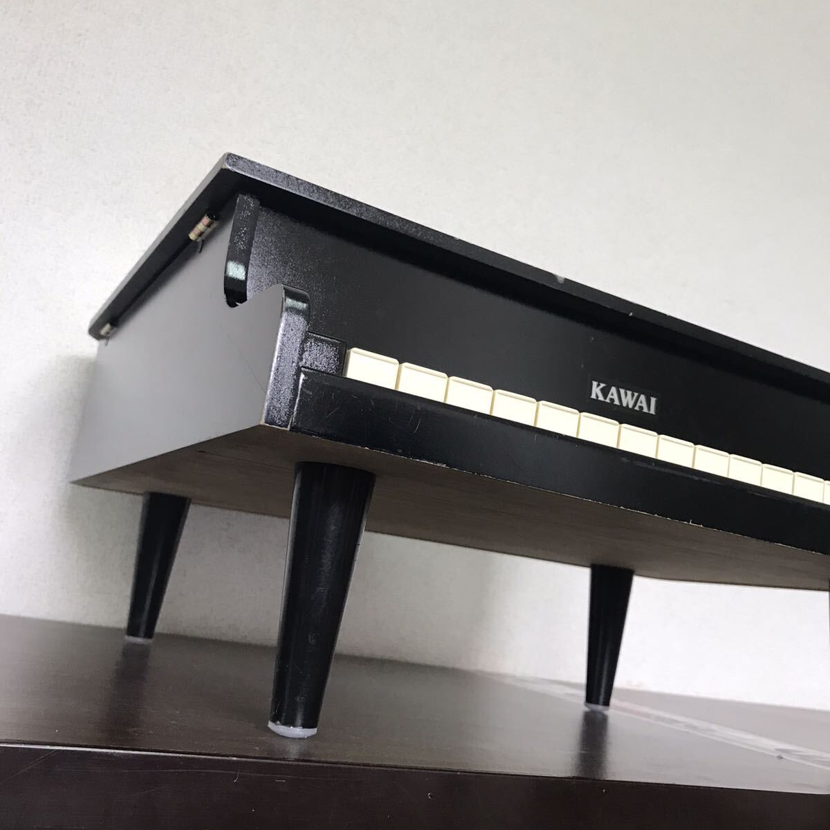 KAWAI カワイ　ミニピアノ　トイピアノ　グランドピアノ　ブラック　河合楽器　おもちゃ　日本製/G-2_画像6