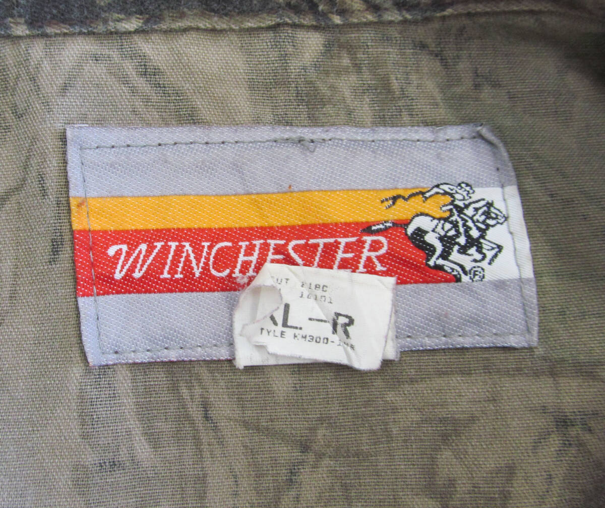 US古着 WINCHESTER 迷彩 カモフラ 狩猟 ハンティング 長袖 つなぎ XL-REG d90_画像5