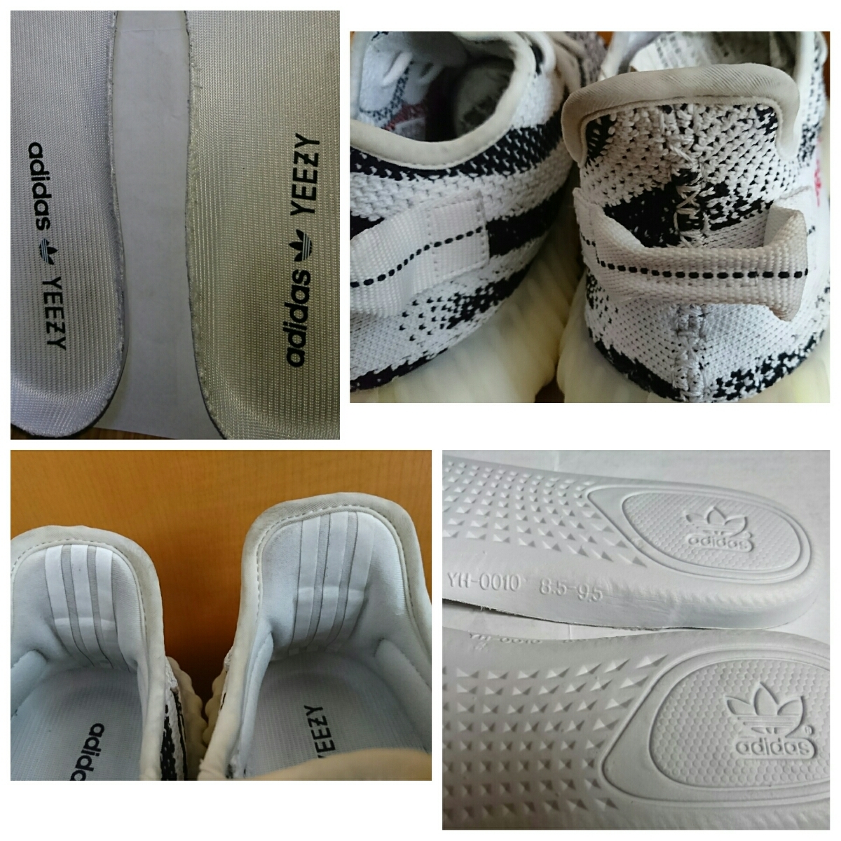 正規品アディダスイージーブースト350ZEBRAゼブラadidasoriginalsYEEZYBOOST350V2CP9654箱タグつきカニエウェストデザインKANYE_画像7