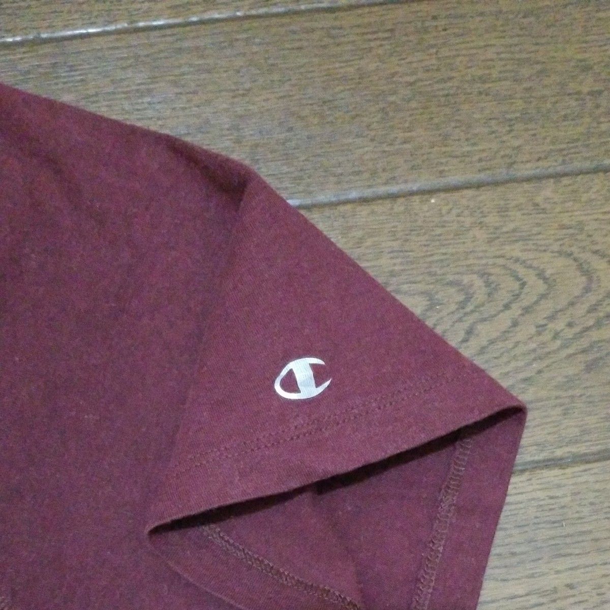 Champion プリントTシャツ　ワイン系　M-JPN-L C-2406