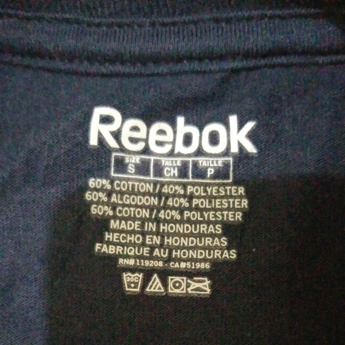 Reebok プリントTシャツ　TITANS 紺系　S R-2407