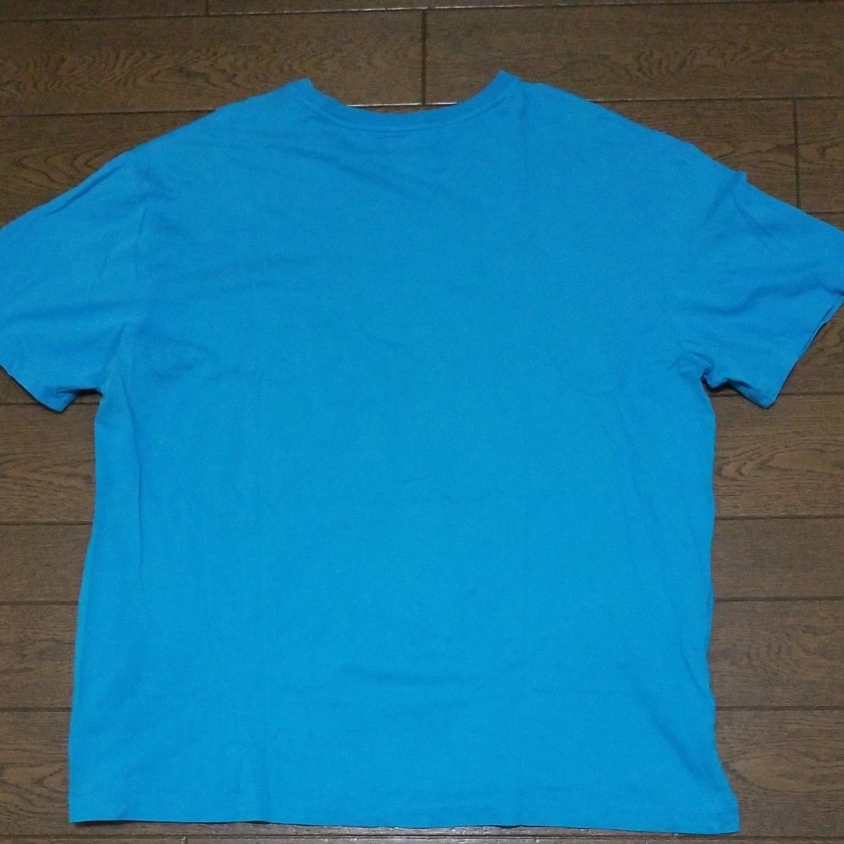 POLO RALPH LAUREN ポケット付き　ワンポイントロゴTシャツ　ライトブルー系　XL P-2406