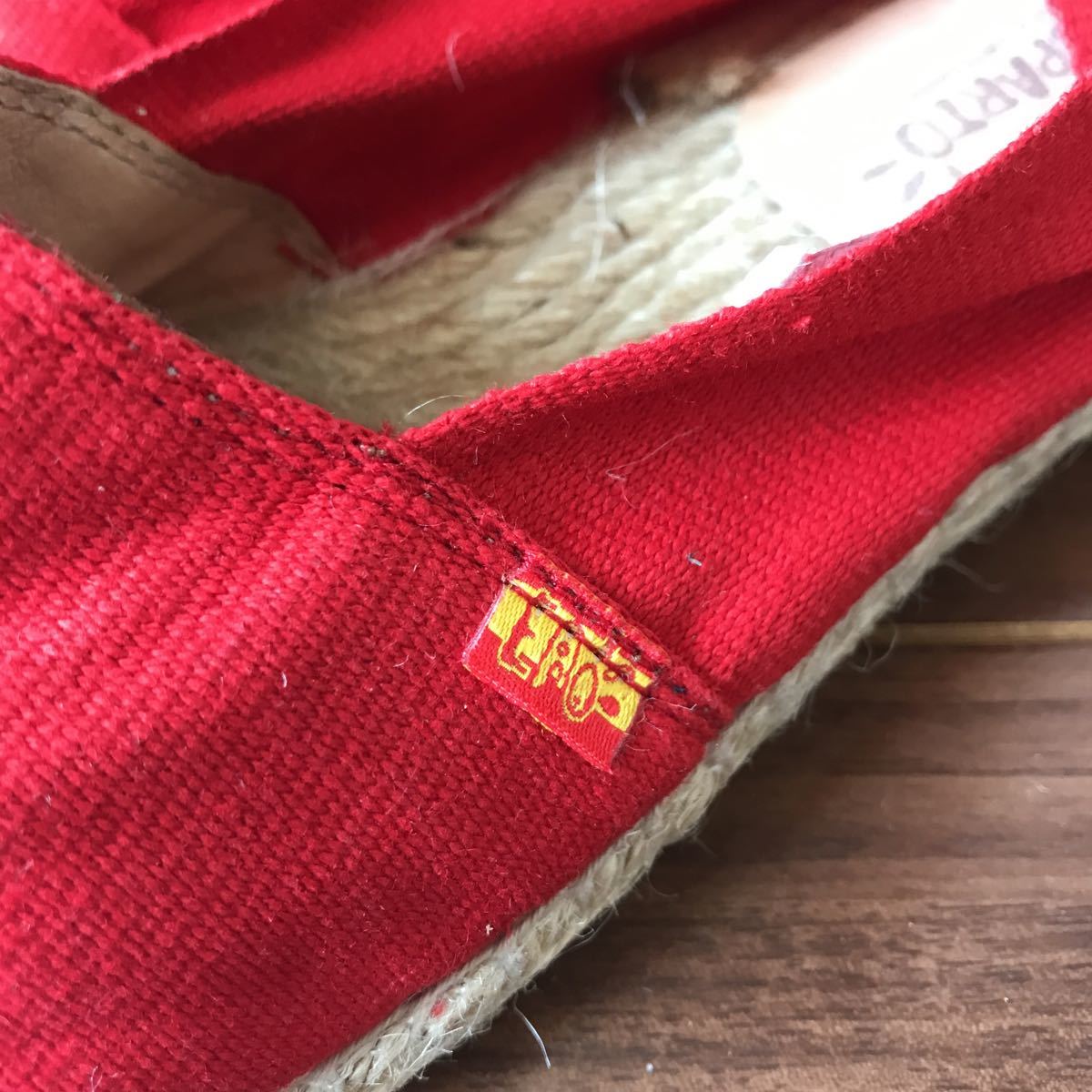 Espana deck shoes 26.0 red red suit Company 