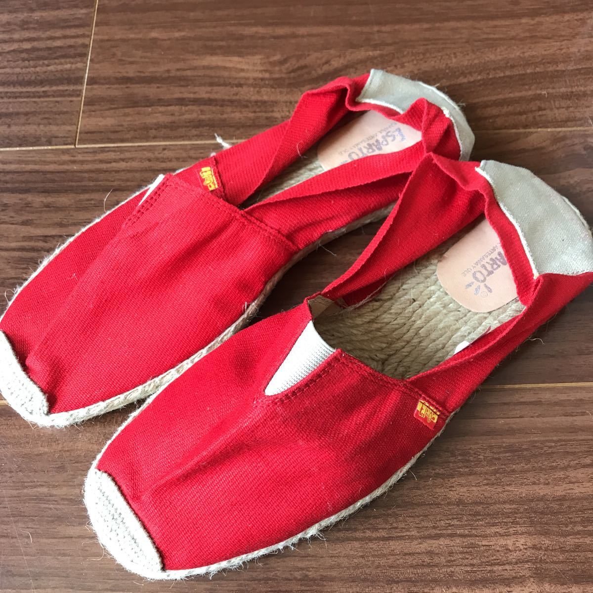 Espana deck shoes 26.0 red red suit Company 