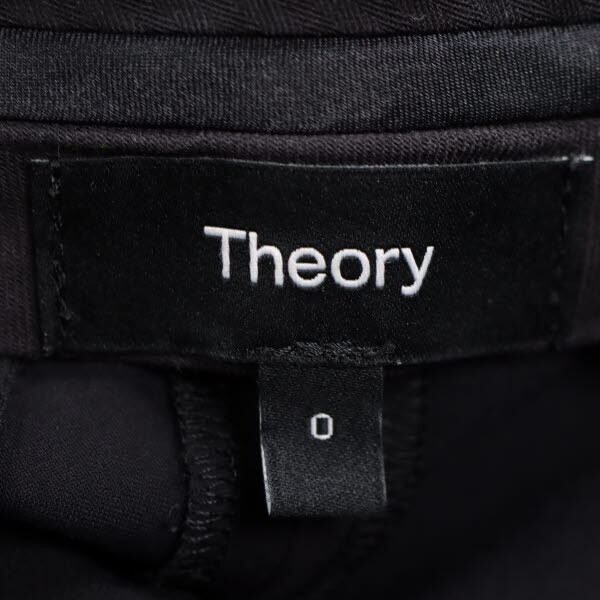 【美品】Theory/セオリー 01-2306426 レディース アンクルパンツ ストレッチ 無地 シンプル 0 S相当 黒 [NEW]★61DE79_画像7