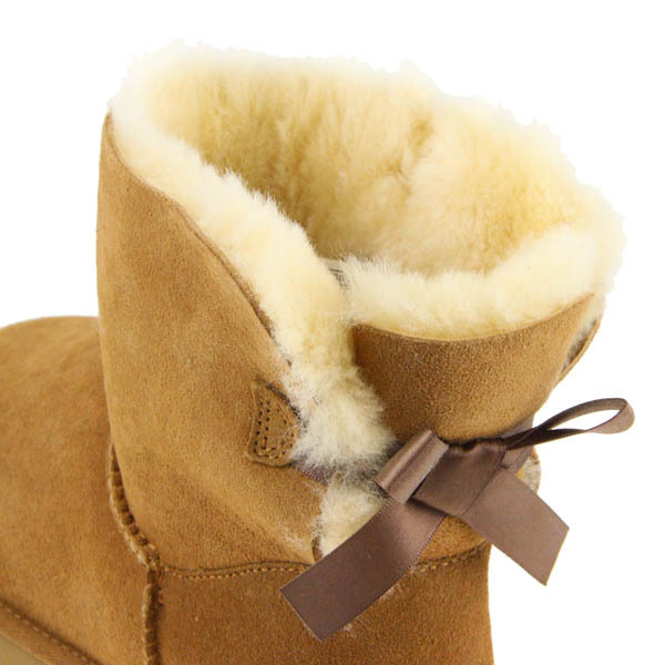 【未使用・美品】UGG/アグ ミニ ベイリー ボウ 2 MINI BAILEY BOW 2 ムートンブーツ 靴 24cm US7 チェスナット [NEW]★62EA87_画像3