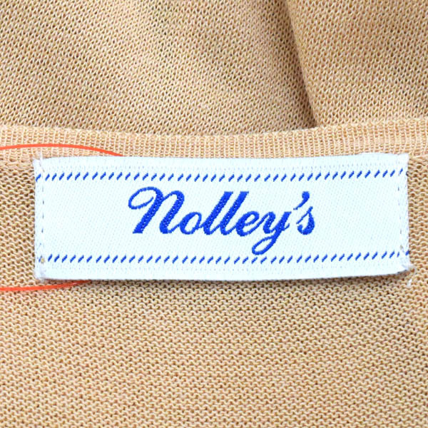 【美品】NOLLEY'S/ノーリーズ ニットジレ ベスト ポケット付 サイドスリット ロング丈 38 ペールオレンジ系 [NEW]★61DM56_画像6