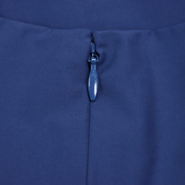 AMACA/アマカ レディース セットアップ 半袖プルオーバーブラウス×ミモレ丈スカート 38 M ブルー [NEW]★61DF92_画像4