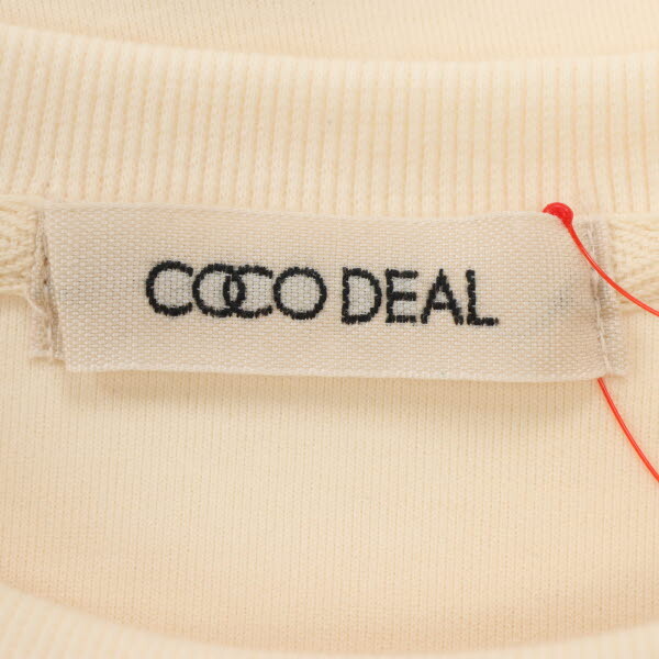 【美品】COCO DEAL/ココディール レディース トレーナー スウェット 長袖 クロップド丈 ショート 2 アイボリー [NEW]★51BA66_画像8