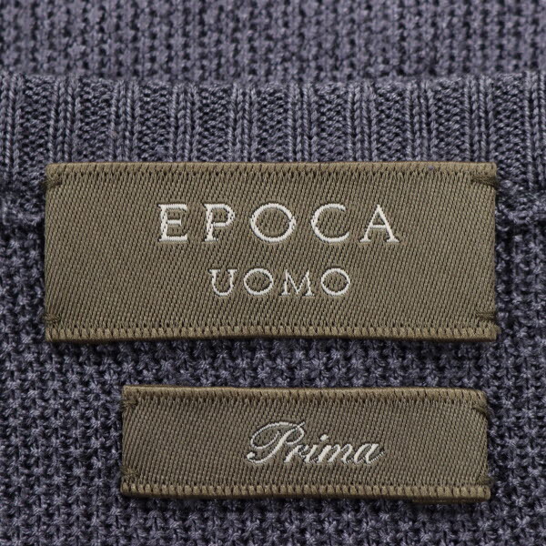 EPOCA UOMO/エポカウォモ プリマコレクション メンズ 長袖 ニット トップス シルク100％ ITL50 グレーブルー系 [NEW]★51BN80_画像8