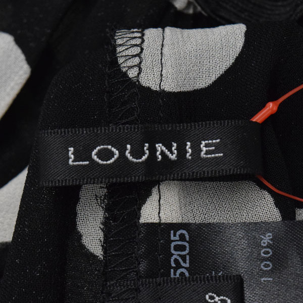 LOUNIE/ Lounie женский длина по колено безрукавка точка рисунок шифон sia-38 M чёрный "теплый" белый [NEW]*51DI08