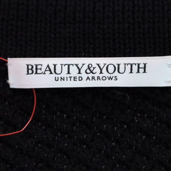 【美品】BEAUTY＆YOUTH UNITED ARROWS/ビューティアンドユース ユナイテッドアローズ カーディガン ニット 黒 [NEW]★51KG40_画像7