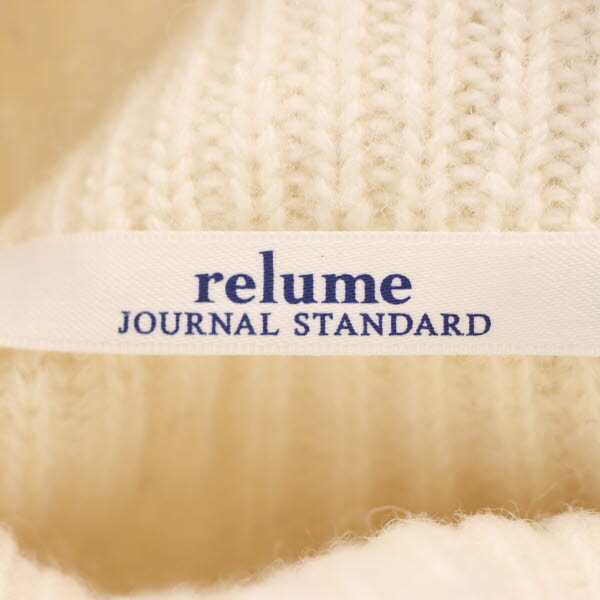 JOURNAL STANDARD relume/ジャーナルスタンダード レリューム 長袖タートルネックニット ウール混 L アイボリー[NEW]★51LG24_画像7