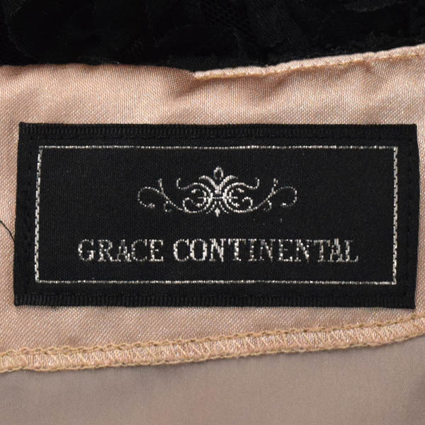 【定価4.1万】GRACE CONTINENTAL/グレースコンチネンタル テープ刺繍サロペット オールインワン プリーツ 36 黒[NEW]★61DG04_画像8