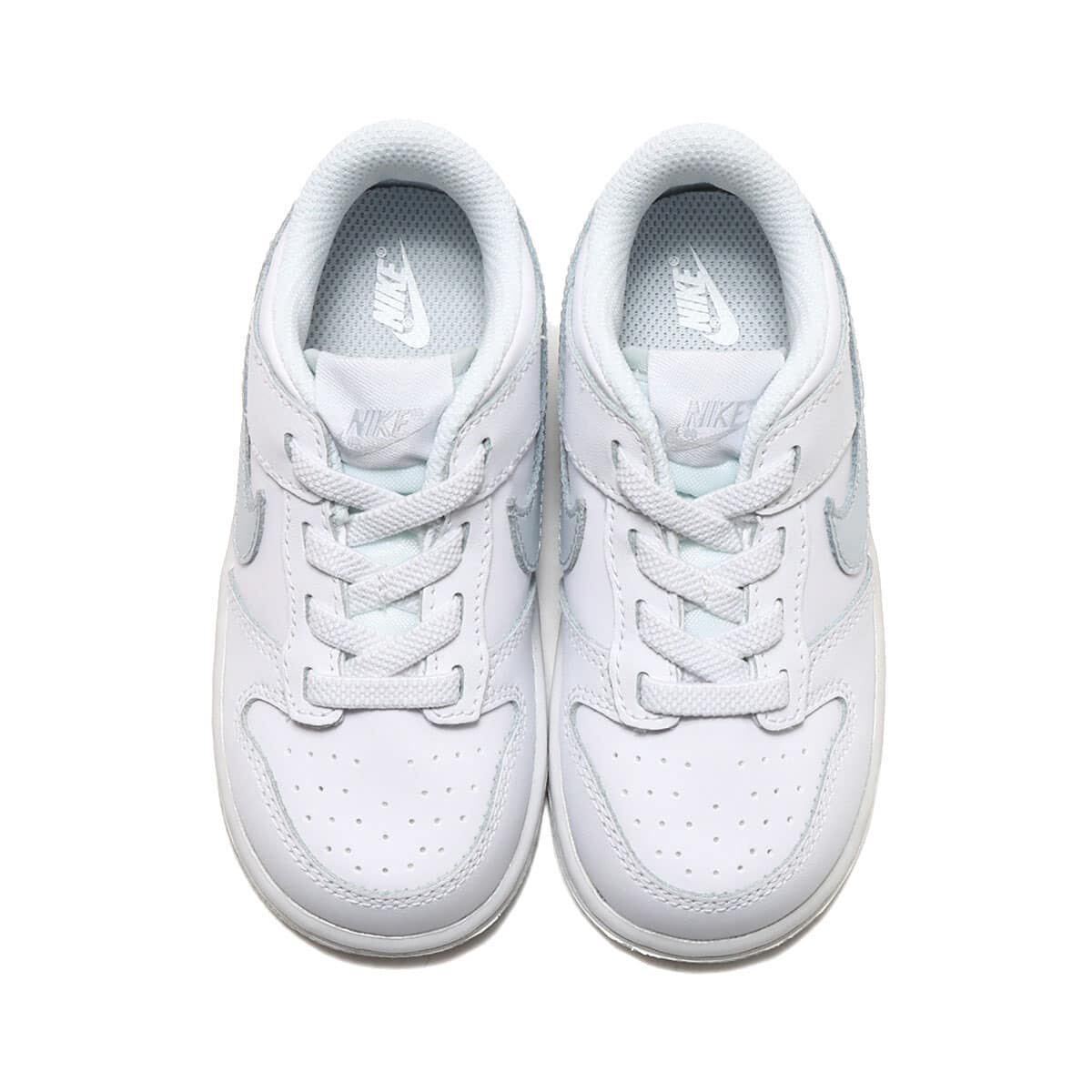 Nike TD Dunk Low Retro White/Pure Platinumナイキ TD ダンク ロー レトロホワイト/ピュアプラチナムキッズ(DH9761-102)白15cm箱無し_画像7