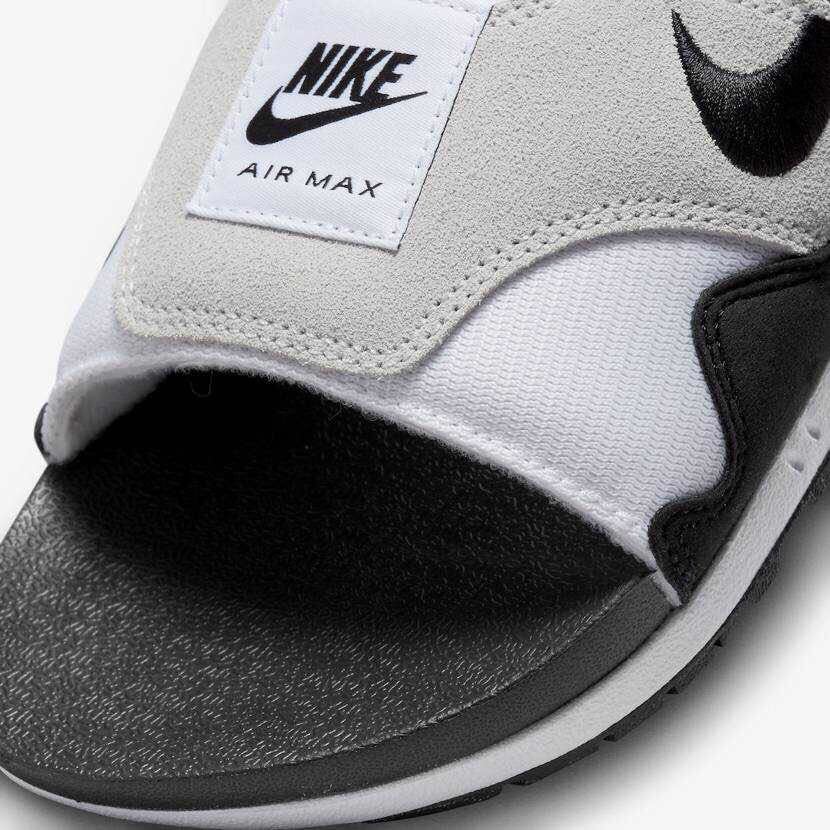 Nike Air Max 1 Slide ナイキ エアマックス1 スライド ライトニュートラルグレー アンド ブラック(DH0295-102)白27cm箱無しの画像7
