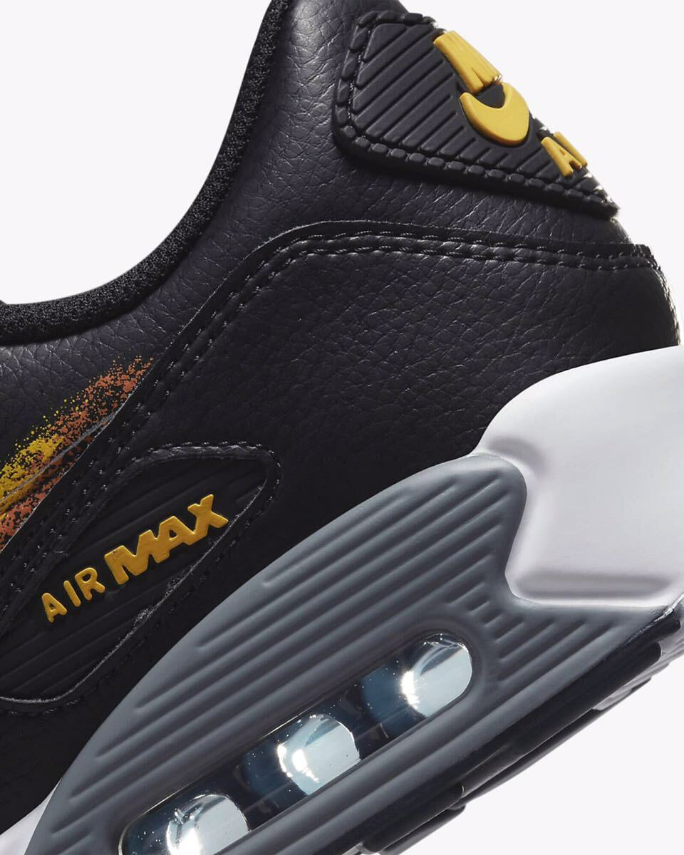 Nike Air Max 90 “Black/University Gold/White/Safety Orange”ナイキ エア マックス 90(FJ4229-001 )黒25.5cm箱付き_画像8