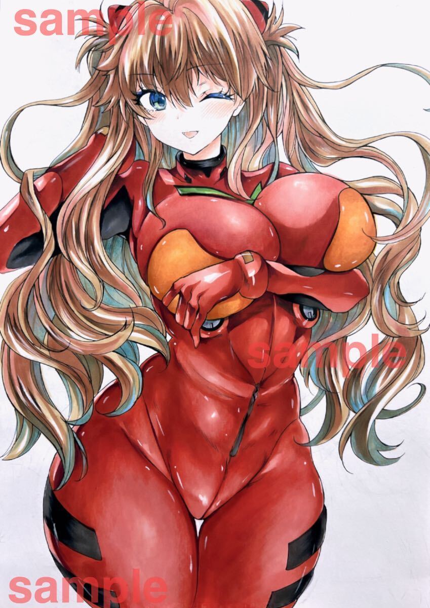  такой же человек ручные иллюстрации ..* Aska * Langley Neon Genesis Evangelion 