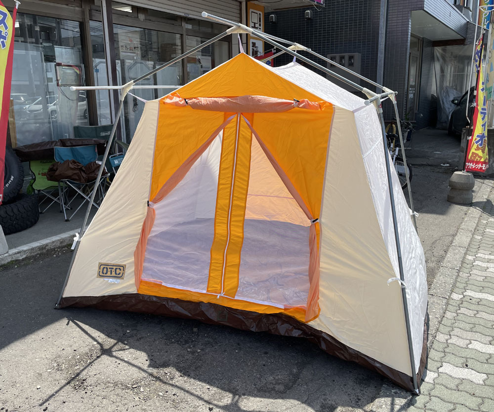 希少 OTC ロッジ型テント 5-6人用 No.41-048 キャンプ アウトドア テント 鉄骨 オーナーロッジ 札幌市手稲区
